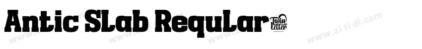 Antic Slab Reqular字体转换